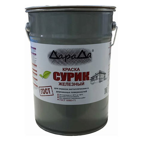 Краска Дарада Сурик железный 6кг: фотография 1